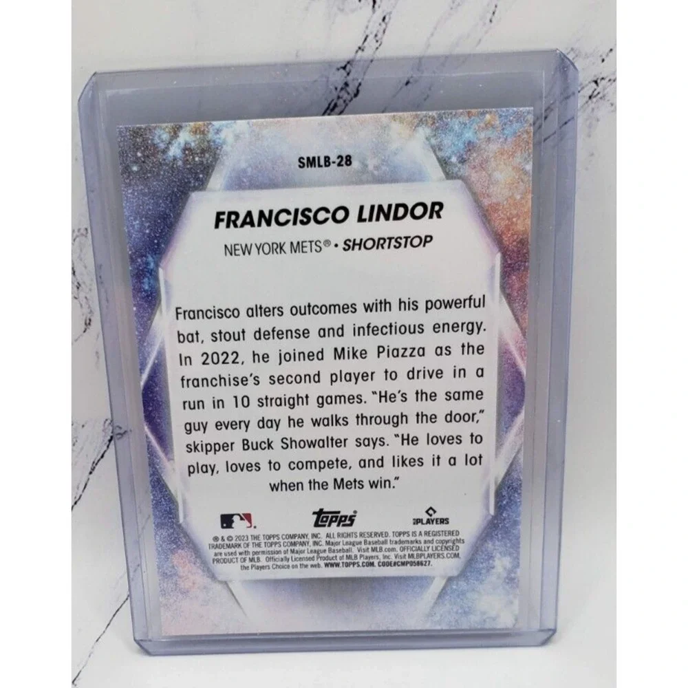 2023 Topps Series 1 Stars Of MLB #SMLB-28 Francisco Lindor New York Mets